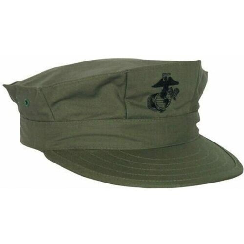 Military Release USMC OD Green Patrol Hat with Badge - New_voghion.com