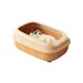 First-Class Box Semi-Enclosed Extra Large Splash-Proof Toilet Litter Tray New Supplies Cat Cabin_voghion.com