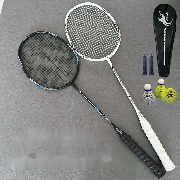 Balanced 4U Ultraleichter Badminton-Einzelschläger aus Vollcarbon, langlebig, für Trainingswettkämpfe für Männer und Frauen_voghion.com