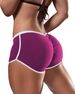 Women's plus size sexy solid color low-waist sports pants running tight butt-lifting shorts_voghion.com