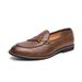 Large British Style Men's Loafers 2025 Spring And Autumn New Business Formal Casual One Foot Leather Shoes_voghion.com