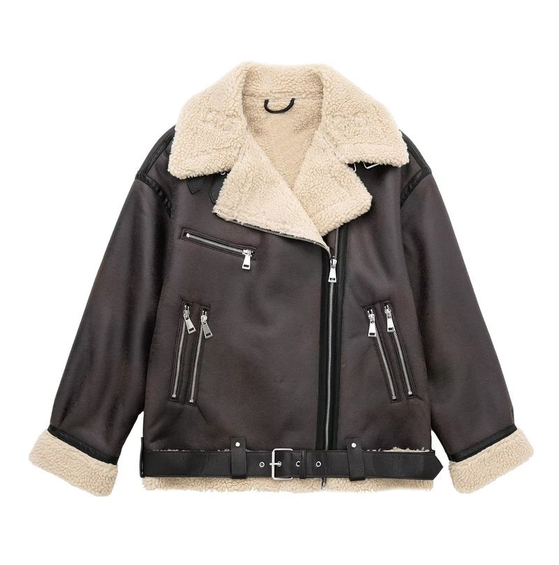 2024 Automne Nouveau Produit Vêtements Pour Femmes Ceinture Double Face Veste Fourrure Manteau Intégré w085 7264_voghion.com