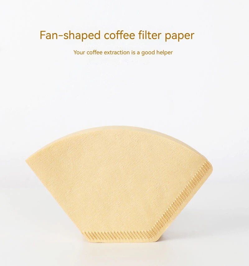 Japansk vifteformet amerikansk kaffemaskine håndbrygget tekande smart kop filterpapir_voghion.com