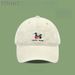 Ins Schnauzer Puppy Embroidered Baseball Hat Female Summer Cute Versatile Face Small Sun Protection Duckbill Cap_voghion.com