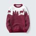 Men's Clothing autumn and winter new men's mohair sweater Christmas style deer round neck pullover warm sweater men_voghion.com