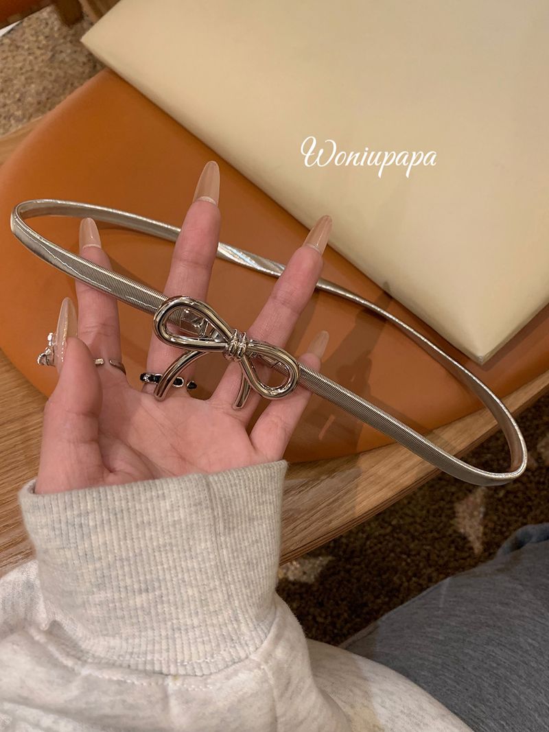 Acessórios de metal elásticos minimalistas para mulheres, laços de verão_voghion.com