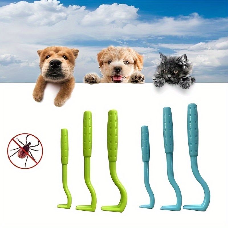 Pain-Free Tick Removal Tool For Dogs And Cats - Plastic Tick Puller And Grabber For Entire Head And Body_voghion.com