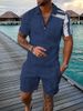 Heißer Sale der Saison: Neues grenzüberschreitendes 3D-Poloshirt-Set für Herren, lässiges T-Shirt mit Kragen und kurzen Ärmeln, Hip-Hop-Mode für Herren_voghion.com