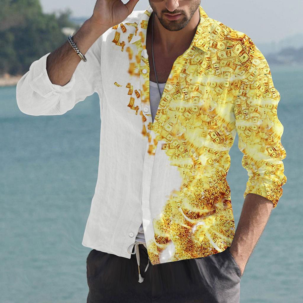 2022 neues digital bedrucktes 3D-Farb-Langarmhemd für junge Männer im Casual-Trend_voghion.com