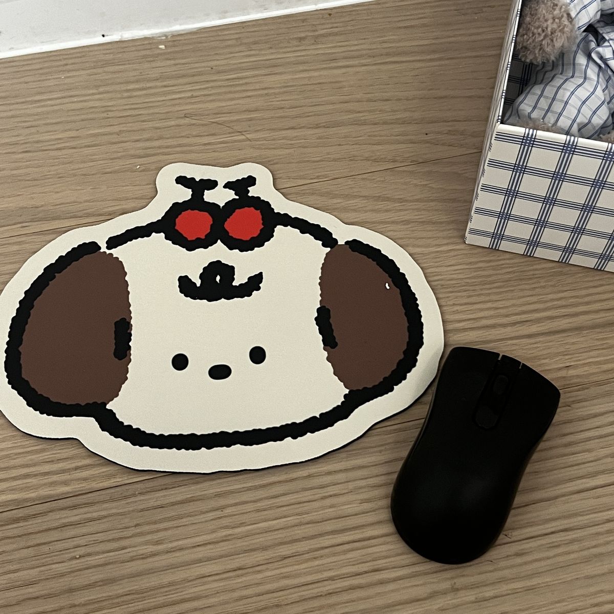 Qualità imbattibile originale | Tappetino per mouse da ufficio antiscivolo con simpatico sottobicchiere a forma di coniglietto di tulipano_voghion.com