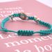 Simple Creative Geometric Ethnic Style Wax Thread Turquoise Starfish Turtle Handmade Woven Anklet_voghion.com