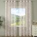 Rose Lace Sheer Curtains - Rod Pocket Ready (132x160cm To 132x245cm White/Pink/Green, Living Room/Bedroom/Office, Floral Embroidery, Light Filtering)_voghion.com