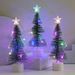 Mini Tabletop Christmas Tree With Warm White Lights, Decorative Holiday Centerpiece For Home, Office, And Festive Decor_voghion.com