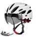 Bicycle Mountain Off-road Outdoor Riding Magnetic Visor Helmet With Light_voghion.com
