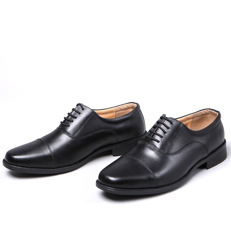 Three Joint Captain Herren Business Formelle Kleidung Einheit Hochzeit Bräutigam Weiß Set Fuß Einzelne Leder Sicherheitsschuhe_voghion.com
