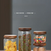 Japanese Style Round Lid Transparent Glass Sealed Jar For Coffee Beans Powder Tea Leaves Dry Fruits Chse Herbal_voghion.com