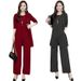 Fashionable Plus Size Women's Suit New 2025 Autumn Winter Wide Taipai Slimming Stylish Women's Clothing Three-Piece Set_voghion.com