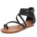 Wedge Sandals For New Style Fairy, Versatile Open Toe Large Women's Shoes, Matching Skirt Caligae 588-44_voghion.com