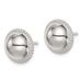 Sterling Silver 12mm Button Earrings_voghion.com