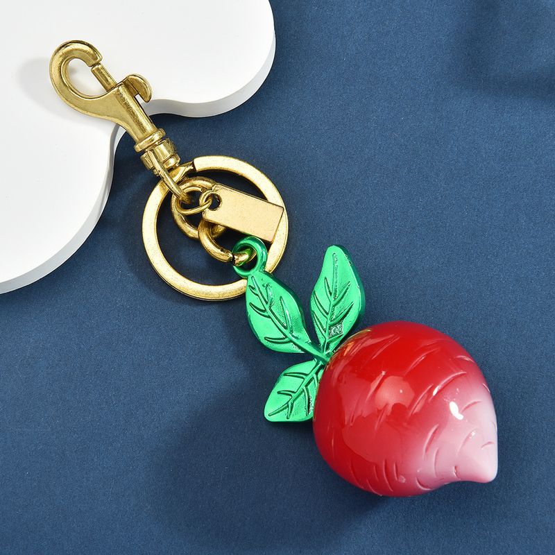 Squisito portachiavi da donna con frutta, accessorio di moda, ciondolo a forma di carota_voghion.com