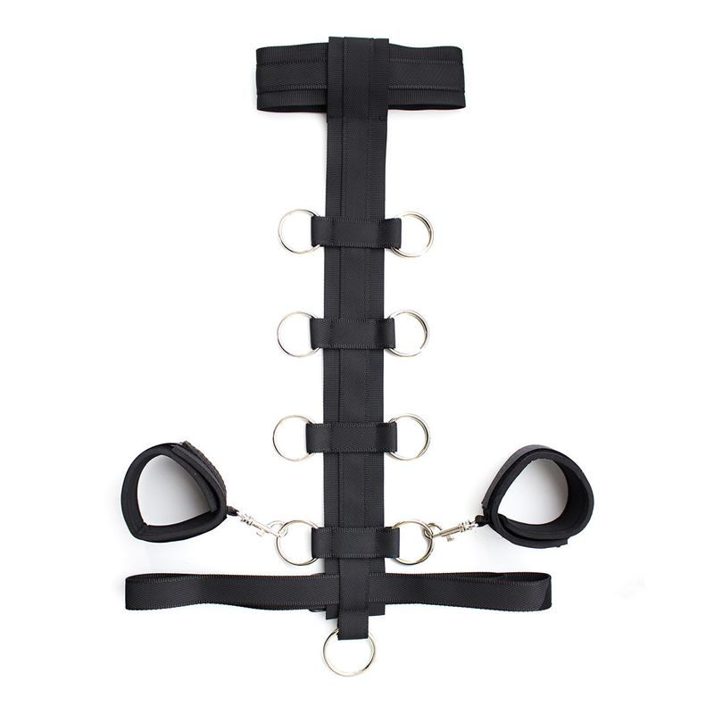 BDSM Adult Products Flirting Toys Hand Tie Neck Collar Waist Tie Removable Height Adjustable Nylon Sponge Handcuffs_voghion.com