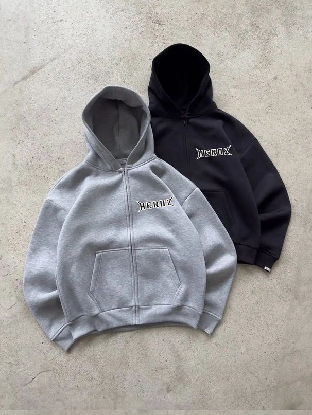 Completo casual alla moda da uomo, due pezzi, con cappuccio e stampa di lettere, autunno/inverno_voghion.com