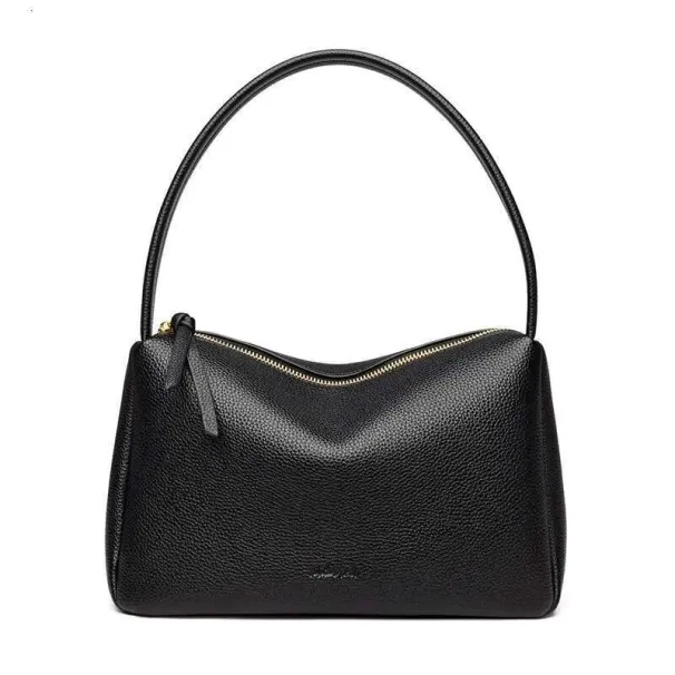 Rindsleder-Strukturierte Unterarmtasche im französischen Stil für Damen_voghion.com