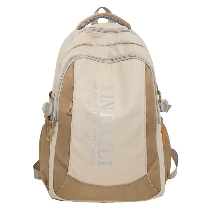 Borse da donna Zaino da strada alla moda con colori a contrasto Zaino da uomo per adolescenti Zaino da scuola per studenti delle scuole medie Zaino da ragazza Zaino leggero per studenti delle scuole superiori_voghion.com