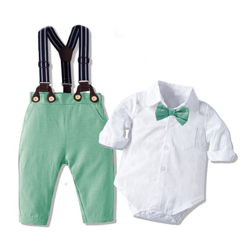 Children's Autumn new long-sleeved khaki suit, baby clothing, baby boy fashion, gentleman and children's clothing_voghion.com