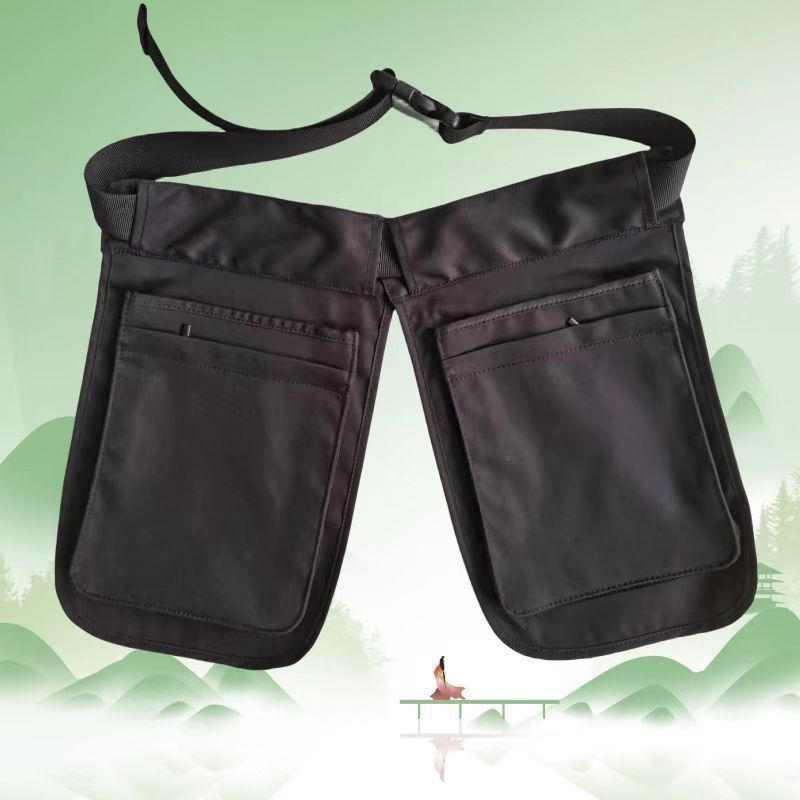 Sac banane multifonctionnel d'extérieur pour femme, avec fermeture éclair polyvalente, tablier multi-poches, fermeture à la taille, style identique pour hommes et femmes_voghion.com