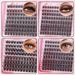 False Eyelashes Single Cluster Segmented False Eyelash Book Set Natural Thick Versatile C Curved Curled Eyelashes_voghion.com