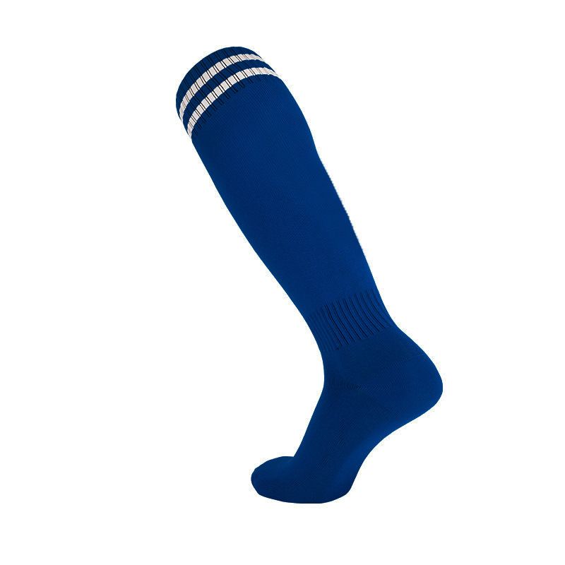 Meias masculinas profissionais de futebol de tubo longo, meias masculinas adultas antiderrapantes e absorventes de suor, meias esportivas grossas de tubo alto para crianças_voghion.com