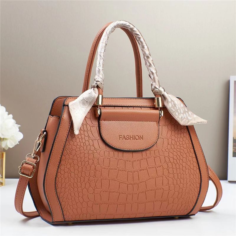 New Stone Pattern Large Capacity Fashion Handbag Versatile High-Value High-End Commuter Tote Bag_voghion.com