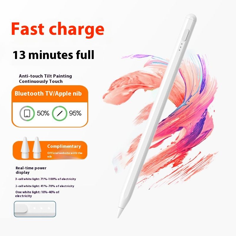 Creion capacitiv potrivit pentru tabletă, iPad, stilou tactil anti-eroare, încărcare super rapidă_voghion.com