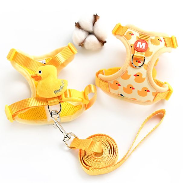 Pet Supplies Cute Cat Leash Walking Rope Small Dog Vest Harness_voghion.com