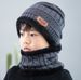 Winter-Strickmütze und Schal-Set für Kinder – mit Fleece gefütterte, warme Beanie mit Ohrenklappen für Jungen und Mädchen, weiches Acrylgarn, Outdoor-Zubehör für kaltes Wetter_voghion.com