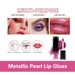 Il rossetto liquido metallizzato EYIR non si attacca al trucco con smalto per labbra, trucco di bellezza con lucentezza perlata_voghion.com