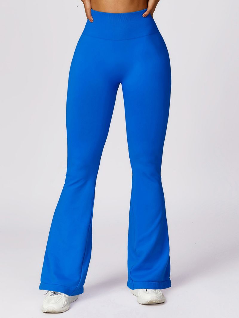 Women's Clothing Wide Leg Tight Seamless Hip Lifting Yoga Flared Pants Tummy Control High Waisted Flared Casual Sports Pants Yoga Pants_voghion.com