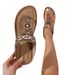 Women's summer chic beach flats beaded vintage flip-flops_voghion.com