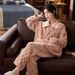 Pajamas Women's Autumn And Winter Long-sleeved Women's Simple And Comfortable Loungewear Can Be Worn Outside And Thickened_voghion.com