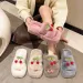 Søde kirsebær designer hjemmesko til kvinder piger damer efterår vinter varme pels slippers lodne fluffy plys mules e dame_voghion.com
