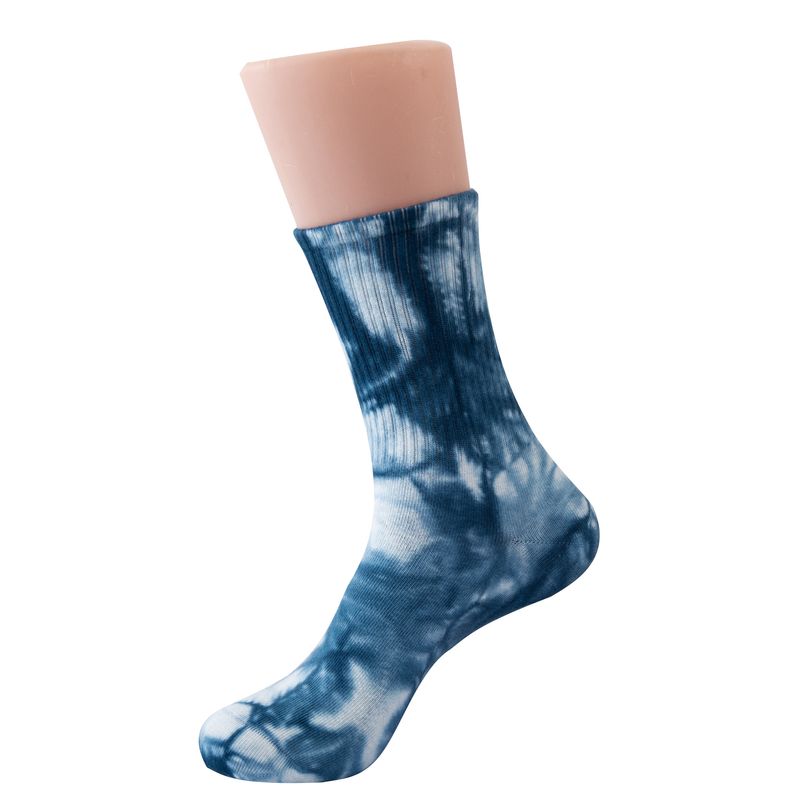 Skateboardsokken Tie Dye Mid Tube Sokken Sporttrend Sokken Inktverf Sokken Basketbal Heren En Dames Geschikt Voor Hoge Tube_voghion.com