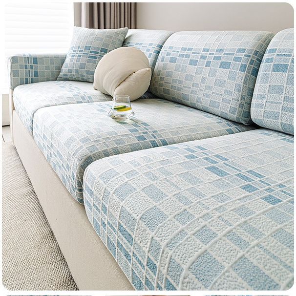 Copridivano con perline rinfrescanti - Elasticizzato e coprente (traspirante, antiscivolo, design di lusso per l'estate)_voghion.com