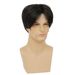 Peluca sintética negra para hombre: flequillo lateral y voluminoso estilo profesional (fibra resistente al calor, línea de cabello natural)_voghion.com