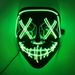 Maschera di Halloween a LED con luce fredda, maschera di Halloween per feste in maschera, maschera fantasma horror_voghion.com