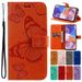 Cute Butterfly Wallet Case For Xiaomi Mi 12 Poco M4 X4 Redmi 10A 10C 9A 9C Note 9 10 11 Pro 11S 9S 5G Card Slots Fundas _voghion.com