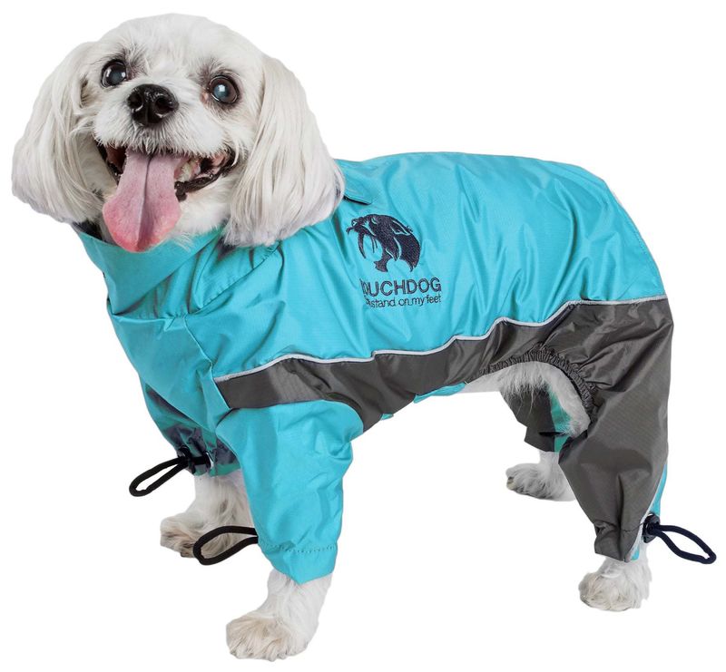 Touchdog Quantum-Ice Full-Bodied Adjustable and 3M Reflective Dog Jacket w/ Blackshark Technology_voghion.com
