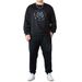 Herrkläder Casual Sportdräkt Herrtröja Vår och höst Plusstorlek Leggings Byxor Herrtjock lös tvådelad kostym_voghion.com