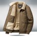 Rugged Sherpa-Lined Work Jacket – 100% Cotton Shell With Anti-Pilling Fleece, Oversized Utility Pockets & Stormproof Zip (M-4XL, Classic Field Coat)_voghion.com