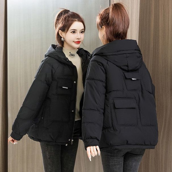 2025 Winter Plus Size Slimming Thickened Puffer New Short Down Coat Cotton Jacket For Petite Women_voghion.com